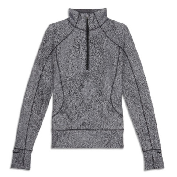 Lululemon Rush Hour Half Zip Spray Jacquard Sz 6 Running Workout Exercise - Picture 7 of 16